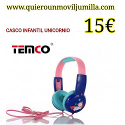 Casco infantil unicornio