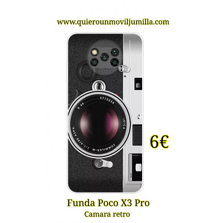Funda para POCO X3 camara retro