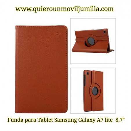Funda para Tablet Samsung Galaxy Tab A7 LITE 8.7" MARRON GIRATORIA