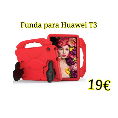 Funda antigolpes para Huawei mediapad T3 color rojo