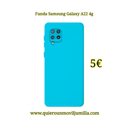 Funda para Samsung Galaxy A22 4GB Azul Celeste