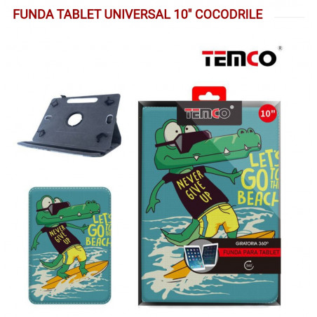 Funda tablet 10 pulgadas o 10.1 pulgadas cocodrilo