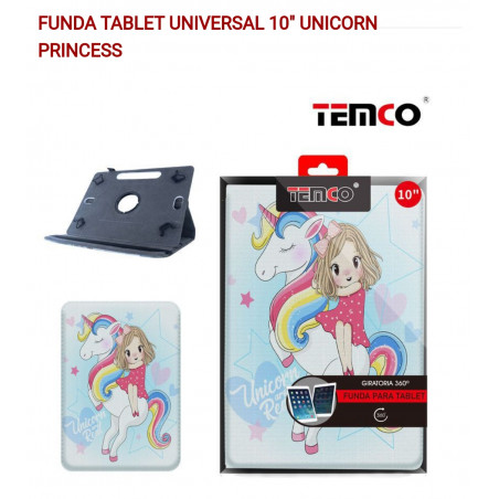 Funda Tablet Universal 10 Unicorn Princess