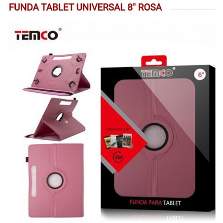 Funda Tablet Universal 8 Pulgadas Rosa