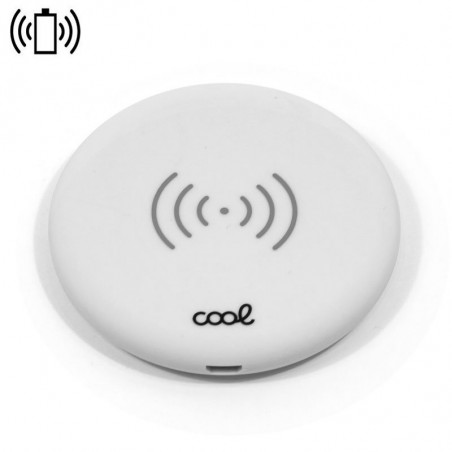 Dock Base Cargador Smartphones Inalámbrico Qi COOL Universal Blanco