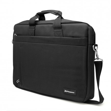 MALETIN PHOENIX DELHI PARA PORTATILES HASTA 15.6"  MATERIAL DE NYLON RESISTENTE AL AGUA COLOR NEGRO
