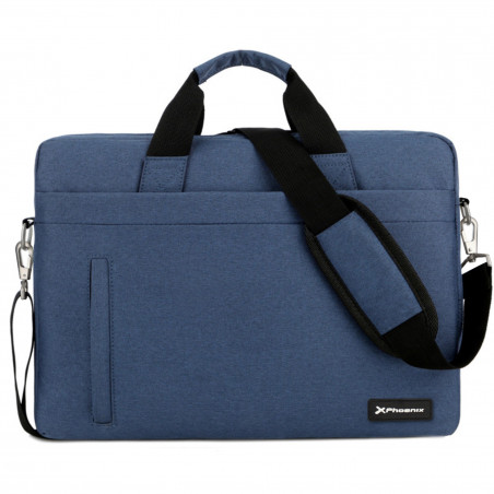 MALETIN PHOENIX DELHI PARA PORTATILES HASTA 15.6" MATERIAL DE NYLON RESISTENTE AL AGUA COLOR AZUL
