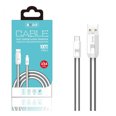 Cable BWOO X93 Carga Rápida 2.4A - Tipo C