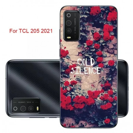 Funda para TCL 205 Paisaje Flores