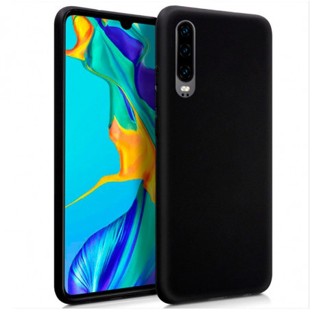 Cool Funda Silicona Negra para Huawei P30 lite