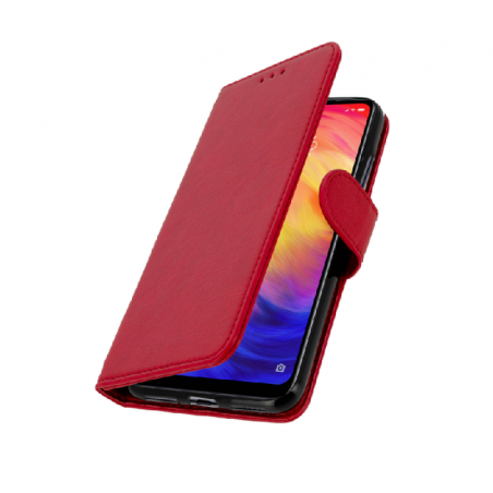 Funda Flip Cover tapa Rojo para xiaomi Redmi Note 7 cool