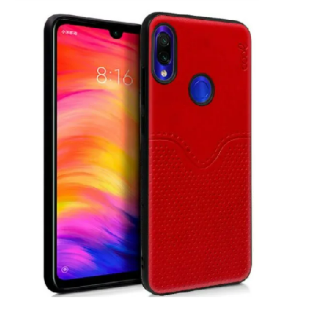 Carcasa COOL Para Xiaomi Redmi Note 7 / Note 7 Pro Leather Piel Rojo