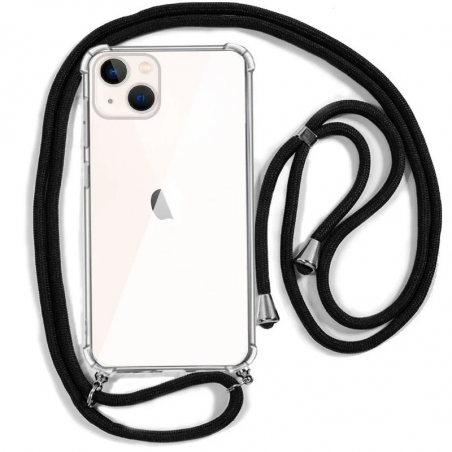 Funda con Cordón Negro para iPhone 13 Mini