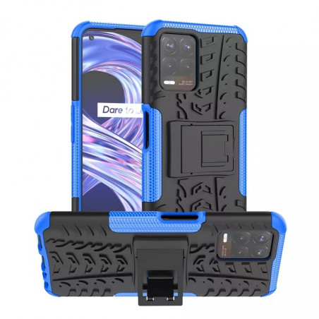 Funda antigolpes para Realme 8i NEGRA Y AZUL