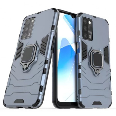 Funda para Oppo a54s antigolpes azul y negra