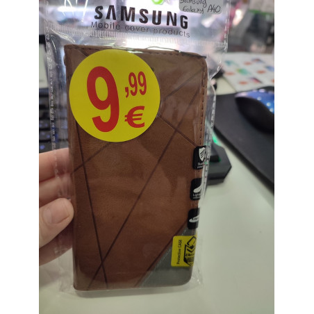 Funda para Samsung Galaxy A40 Calidad premium tapa marrón