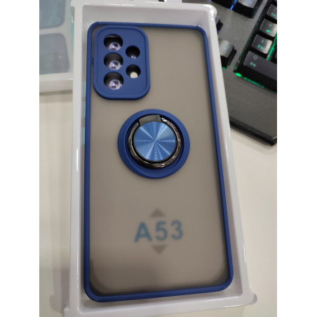 Funda Gel Samsung Galaxy A53-5G Imán con soporte AZUL