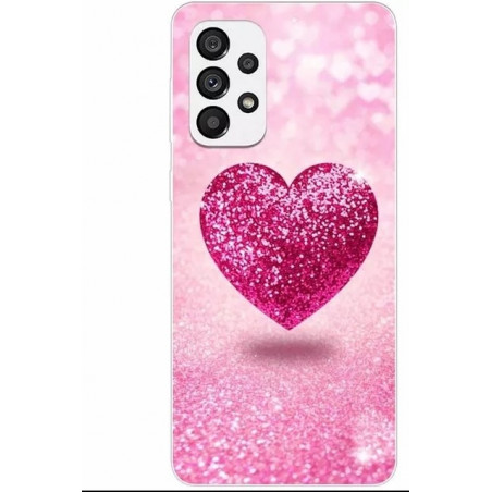 Funda Samsung Galaxy A13 Modelo Corazón rosita