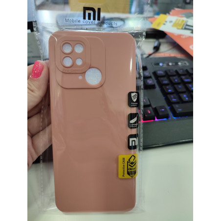 Funda Xiaomi Redmi 10C liso rosa palo