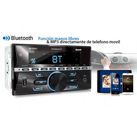 XOMAX  Radio de Coche con Bluetooth - RDS - Am, FM