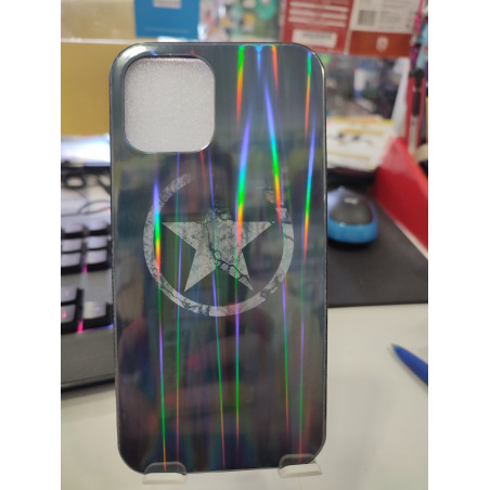 Funda para iphone 12 Pro Max ESTRELLA fondo negro reflejo