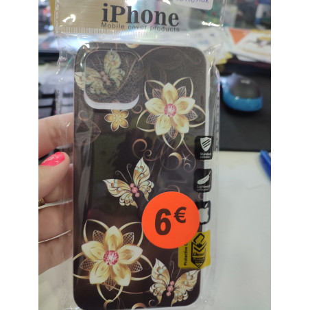 Funda para iPhone 12 Pro Max mariposas doradas