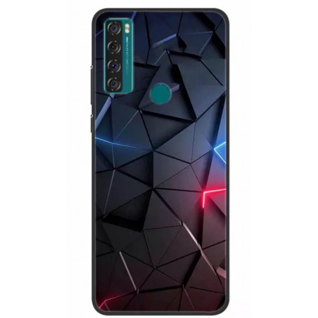 Funda para TCL 20R 5G 3d triángulos led