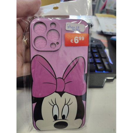 Funda para iPhone 13 Pro Max Dibujo minnie