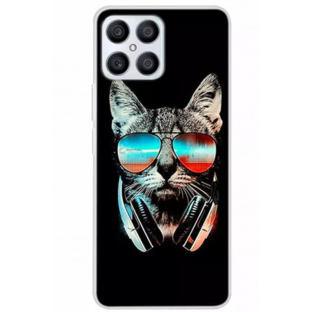 Funda para Honor X8 gatito dj
