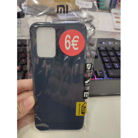 Funda para xiaomi Redmi Note 10 5g azul marino fibra carbono