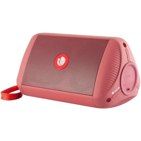 NGS Roller Ride Red Altavoz Bluetooth Portátil 10W con Entrada de Audio Auxiliar y Micro SD