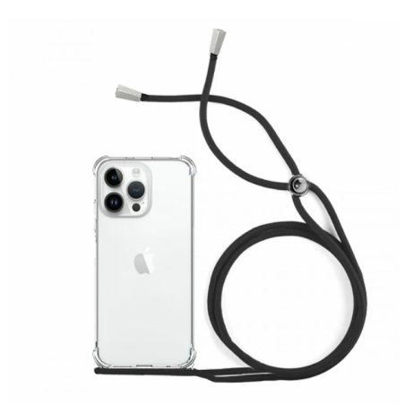 Funda Gel transparente Anti-golpe con Cordón - iPhone 14 Pro Max