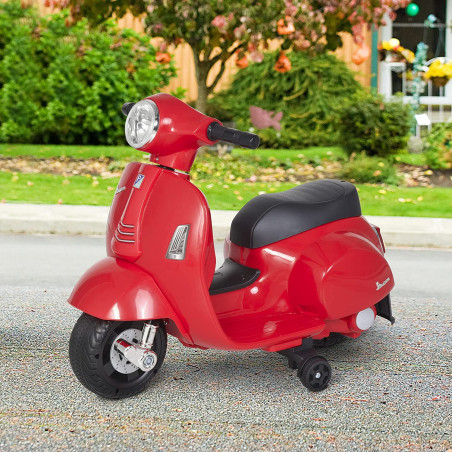 HOMCOM Moto Electrica Vespa para Niños de 18-36 Meses