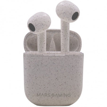 Auriculares Bluetooth Mars Gaming MHI-ECO con estuche de carga/ Autonomía 5h/ Gris