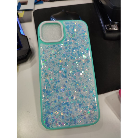 Funda brillo para iPhone 14 Azul