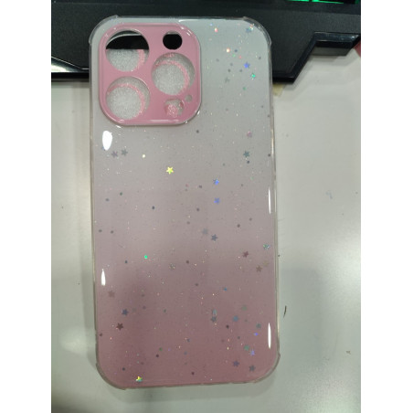 Funda para iPhone 14 pro Max blanca y brillo blanco