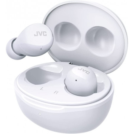JVC AURICULARES INALÁMBRICOS GUMY MINI 23 HORAS BATERÍA blancos