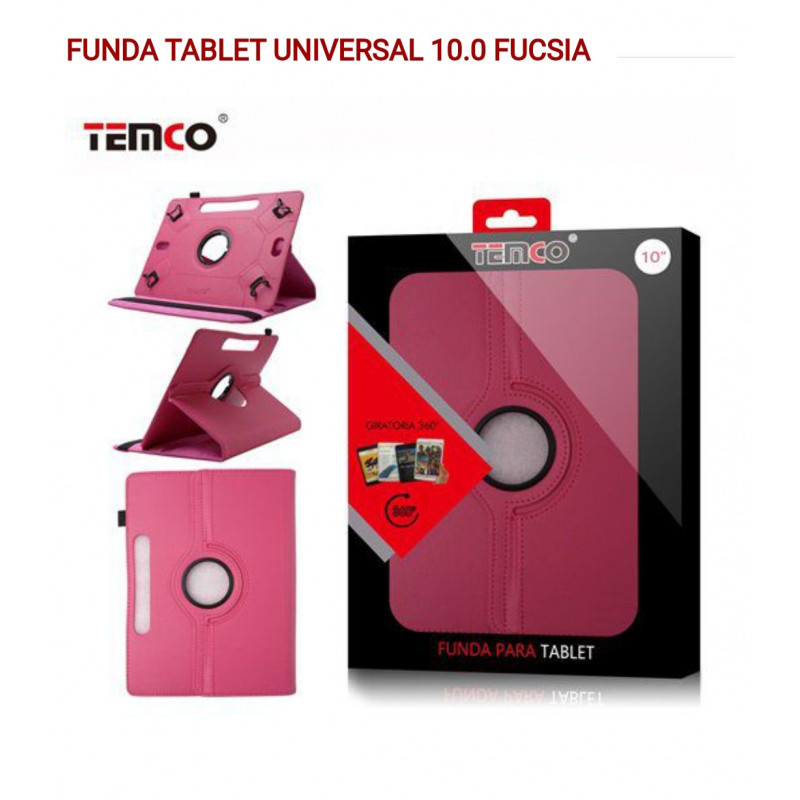 Funda tablet rosa 10 o 10.1 universal