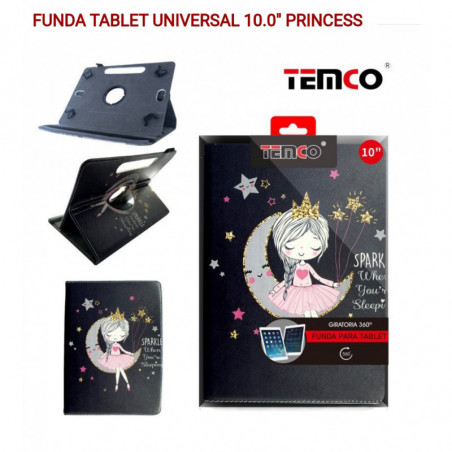 Funda tablet princesa Temco 10" o 10.1"