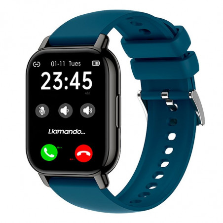 Smartwatch COOL Level Silicona Marino (Llamadas, Salud, Deporte)