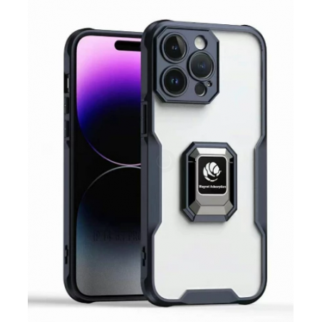 Funda con Anilla e Imán Military iPhone 12/12 Pro Negro