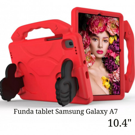 Funda tablet antigolpes Samsung Galaxy A7 10.4" color rojo