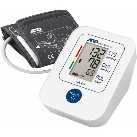 A&D Medical Tensiómetro de Brazo digital, medición precisa de la presión arterial y el pulso, validado clinicamente