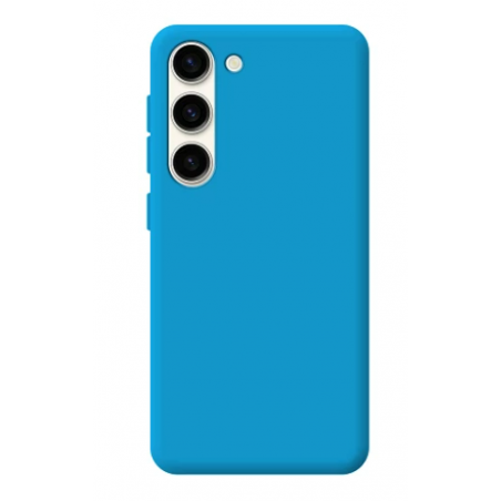 Funda Silicona Suave Samsung S23 Plus con Cámara 3D  Azul