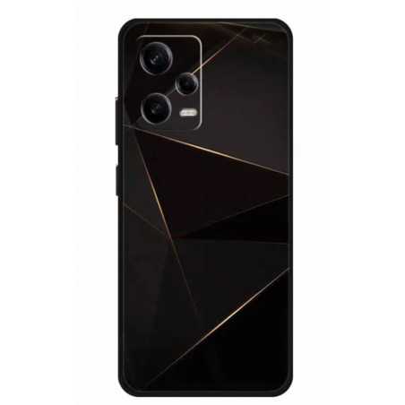 Funda silicona para Xiaomi Redmi Note 12 Pro / Poco X5 Pro 5g negra destellos