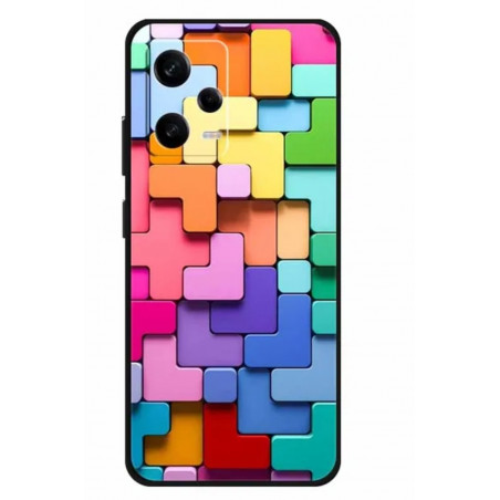FUNDA SILICONA PARA XIAOMI REDMI NOTE 12 PRO / POCO X5 PRO 5G tetris