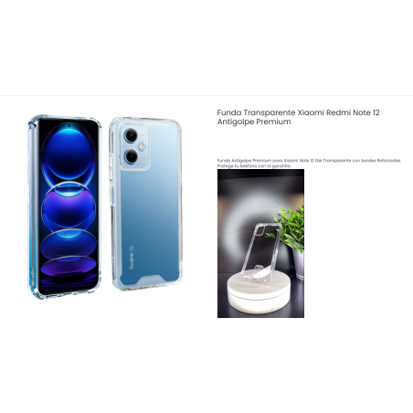 Funda Transparente Xiaomi Redmi Note 12 Antigolpe Premium