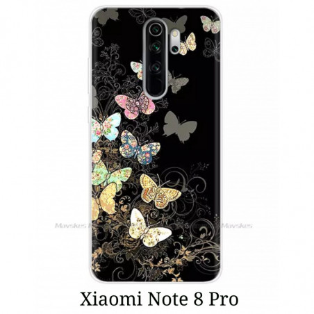Funda Xiaomi note 8 pro mariposa