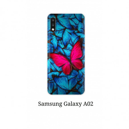 Funda Samsung Galaxy A02 mariposa