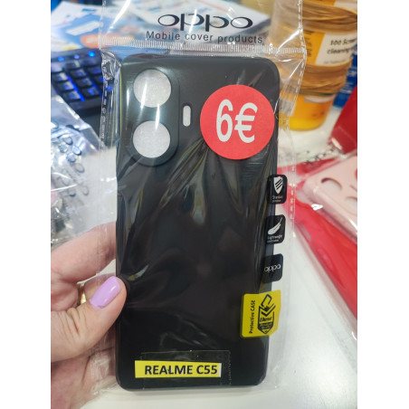 Funda para Realme C55 silicona color negro